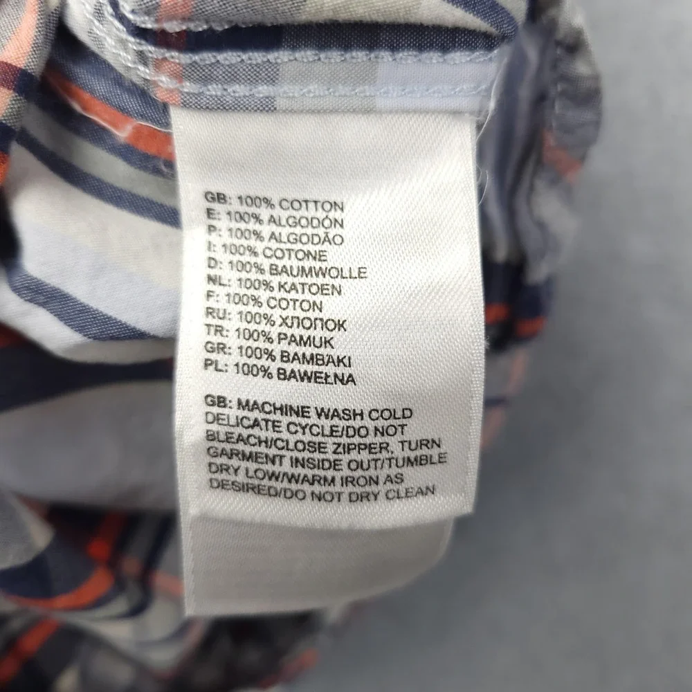 The North Face Shirt Mens‎ Large Blue Plaid Long Sleeve Button Up Casual